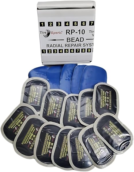 Tire Xperts 20-Piece Radial Patch Kit – Fast Fixes for Flats on Cars, Trucks & Buses!